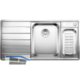 BLANCO 2D-Sp�le Axis III 6 S-IF Edelstahl Tropfteil links