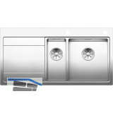 BLANCO 2D-Sp�le Divon II 6 S-IF Tropfteil links, Edelstahl