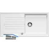 BLANCO Einbausp�le Zia XL 6 S Wei� mit Drehknopfgarnitur reversibel