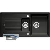 BLANCO Einbausp�le Zia 6 S Anthrazit mit Drehknopfgarnitur, reversibel