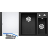 BLANCO Einbausp�le Axia III 6 S mit Glas Schneidbrett TT links Anthrazit