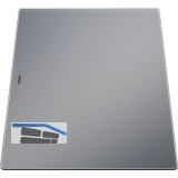 Schneidbrett Glas silber 230970
