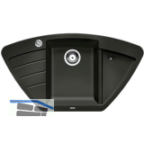 BLANCO Eck-Einbausp�le Zia 9 E mit Drehknopf Anthrazit