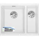 BLANCO Unterbau-Sp�le Subline 340/160-U Restebecken rechts, Wei�