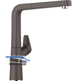 BLANCO K�chenarmatur Avona-S 521285 druckfest Felsgrau/Chrom