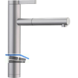 BLANCO K�chenarmatur Linee-S 517593 druckfest Edelstahl seidenmatt