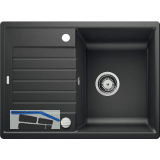 BLANCO Einbausp�le Zia 45 S Compact Anthrazit mit Drehknopfgarnitur, reversibel