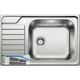 BLANCO Einbausp�le Dinas XL 6 S Compact mit Drehknopf Edelstahl reversibel