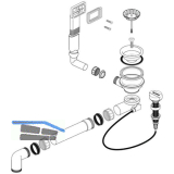 BLANCO Ab- und �berlaufgarnitur 1 x 3,5'' 237859