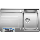 BLANCO 2D-Sp�le Classimo 45 S-IF Edelstahl mit Druckknopfgarnitur reversibel