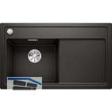 BLANCO Einbausp�le Zenar 45 S Schwarz, Tropfteil rechts