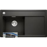 BLANCO fl�chenb�ndige Sp�le Zenar 45 S-F Schwarz, Tropfteil rechts