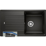 BLANCO Einbausp�le Zia 5 S mit Drehknopfgarnitur Schwarz, reversibel