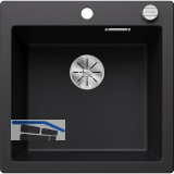 BLANCO Einbausp�le Pleon 5 mit Drehknopfgarnitur, Schwarz