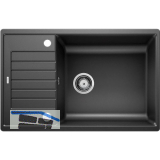 BLANCO Einbausp�le Zia XL 6 S Compact mit Drehknopfgarnitur Schwarz, reversibel