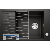 BLANCO Einbausp�le Elon XL 6 S-F fl�chenb�ndig Schwarz, reversibel