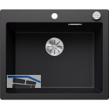 BLANCO Einbausp�le Pleon 6 mit Drehknopfgarnitur, Schwarz