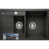 BLANCO Einbausp�le Metra 6 S Compact Schwarz, reversibel