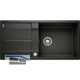 BLANCO fl�chenb�ndige Sp�le Metra XL 6 S-F Schwarz, reversibel