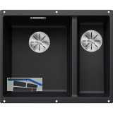 BLANCO Unterbau-Sp�le Subline 340/160-U Restebecken rechts, Schwarz