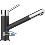 BLANCO K�chenarmatur Kano 526175 druckfest Schwarz/Chrom