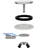 BLANCO Hahnlochstopfen 48 mm, Messing verchromt