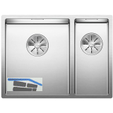 BLANCO 2D-Sp�le Claron 340/180-IF Edelstahl Seidenglanz Hauptbecken rechts