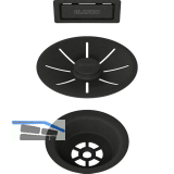BLANCO Ab-und �berlaufset Black Edition