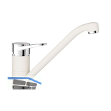 BLANCO K�chenarmatur Blancowega II 526408 druckfest Granitwei�/Chrom