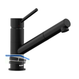 BLANCO K�chenarmatur Kano-S 526668 druckfest Schwarz matt