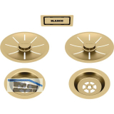 BLANCO Doppel Ab-und �berlaufset Satin Gold