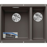 BLANCO Unterbau-Sp�le Subline 340/160-U Restebecken rechts, Vulkangrau