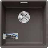 BLANCO fl�chenb�ndige Sp�le Serie Subline 400-F, Vulkangrau