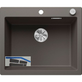 BLANCO Einbausp�le Pleon 6 mit Drehknopfgarnitur, Vulkangrau