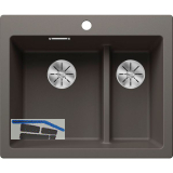 BLANCO Einbausp�le Pleon 6 Split ohne Drehknopfgarnitur, Vulkangrau