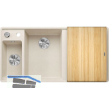 BLANCO fl�chenbdg. Sp�le Axia III 6 S-F inklusive Eschebrett Softwei� TT rechts