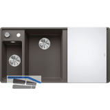 BLANCO fl�chenbdg. Sp�le Axia III 6 S-F Vulkangrau, inkl. Glasbrett, TT rechts