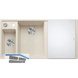 BLANCO Einbausp�le Axia III 6 S mit Glas Schneidbrett TT rechts Softwei�