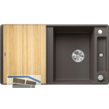 BLANCO fl�chenb�ndige Sp�le Axia III 5 S-F Vulkangrau inkl. Esche Schneidbrett