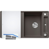BLANCO fl�chenb�ndige Sp�le Axia III 5 S-F Vulkangrau inkl. Glas Schneidbrett