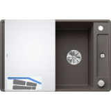 BLANCO fl�chenb�ndige Sp�le Axia III 45 S-F Vulkangrau, inkl. Glas Schneidbrett