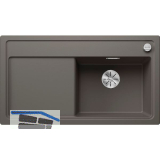 BLANCO Einbausp�le Zenar 5 S Vulkangrau, Tropfteil links
