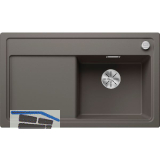 BLANCO Einbausp�le Zenar 45 S Vulkangrau, Tropfteil links