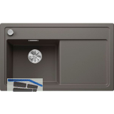 BLANCO Einbausp�le Zenar 45 S Vulkangrau, Tropfteil rechts