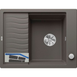 BLANCO Einbausp�le Elon 45 S mit Drehknopfgarnitur Vulkangrau, reversibel