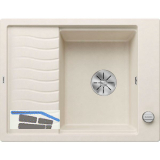 BLANCO Einbausp�le Elon 45 S mit Drehknopfgarnitur Softwei�, reversibel