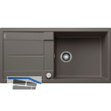 BLANCO Einbausp�le Metra XL 6 S Vulkangrau mit Drehknopfgarnitur, reversibel