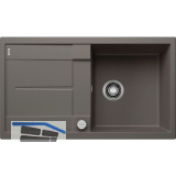 BLANCO Einbausp�le Metra 5 S Vulkangrau mit Drehknopfgarnitur, reversibel
