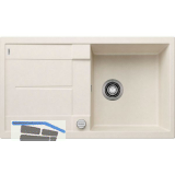 BLANCO Einbausp�le Metra 5 S Softwei� mit Drehknopfgarnitur, reversibel