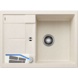 BLANCO Einbausp�le Metra 45 S Compact Softwei� mit Drehknopfgarnitur, rev.